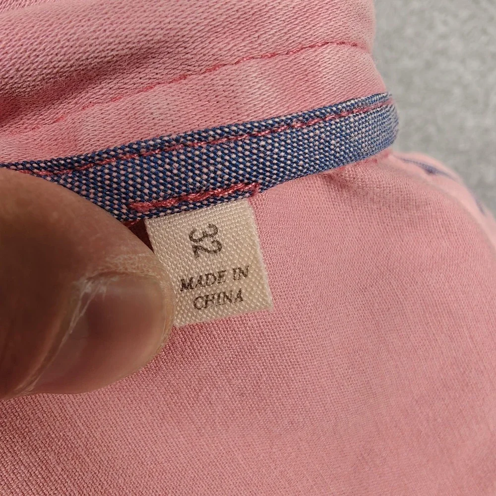 Faherty Shorts Mens 33 Pink 9